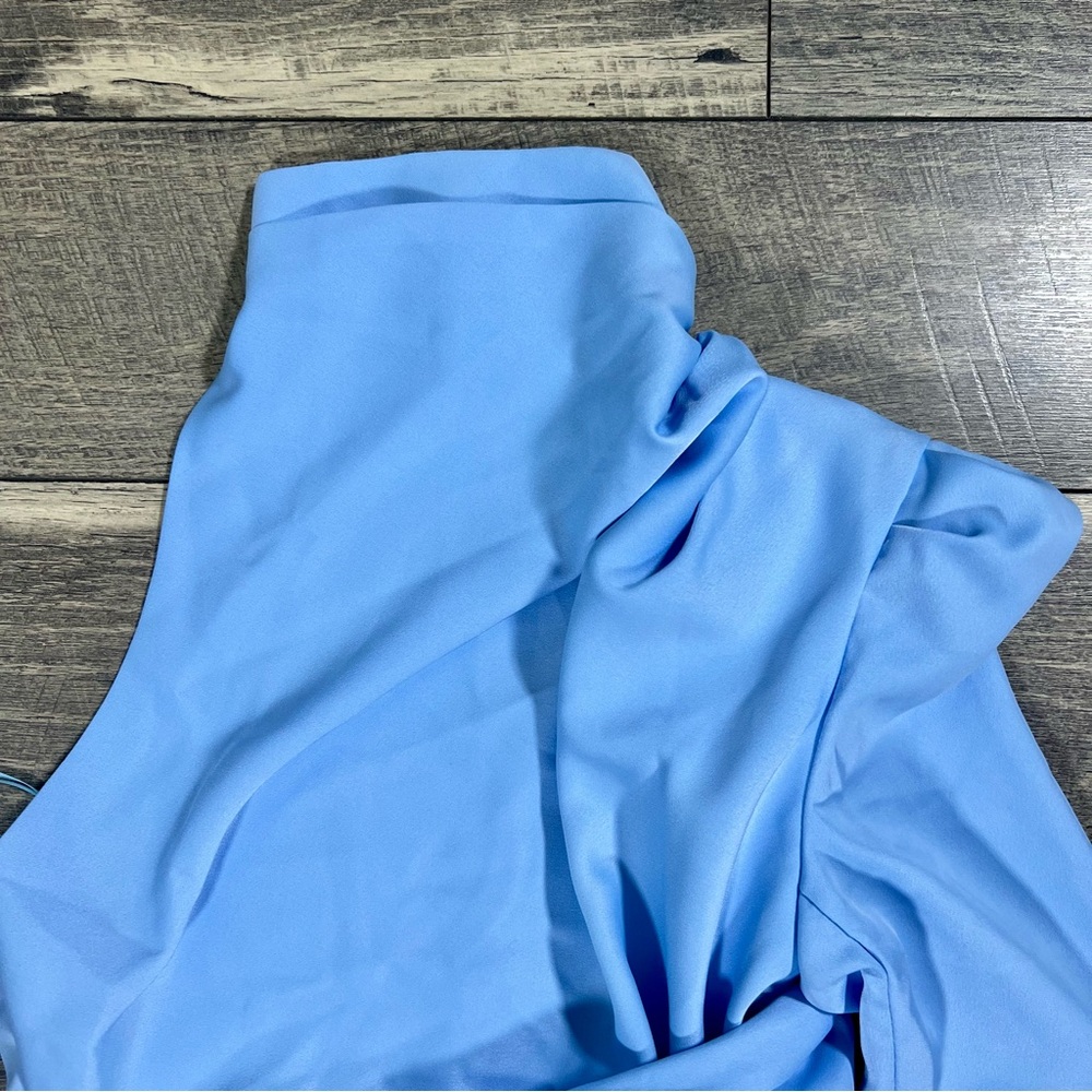 MISHA COLLECTION Asymmetrical Sky Blue Dress - Picture 5 of 7